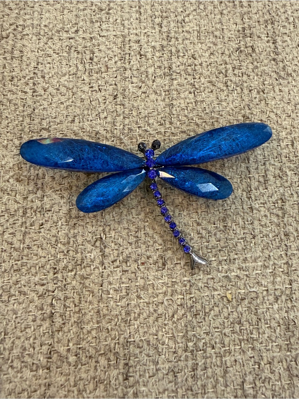 Blue Dragonfly brooch